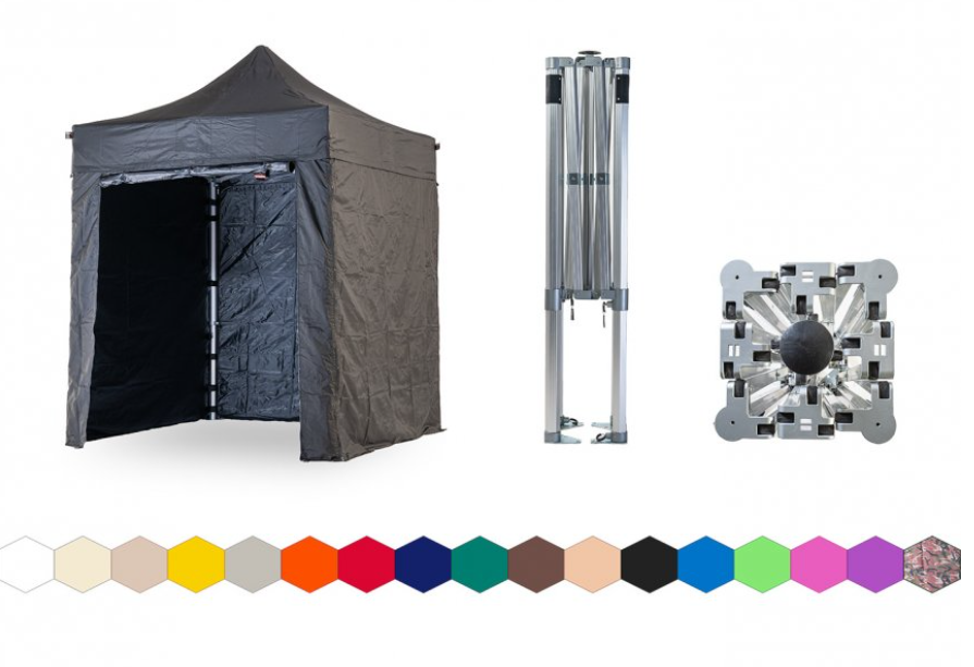 Zahradní nůžkový párty stan 2x2 m TENTino BIG HEXAGON EXTREME