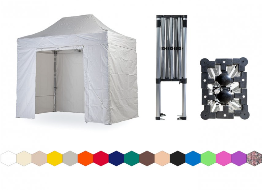 Zahradní nůžkový párty stan 2x3 m TENTino SMALL HEXAGON