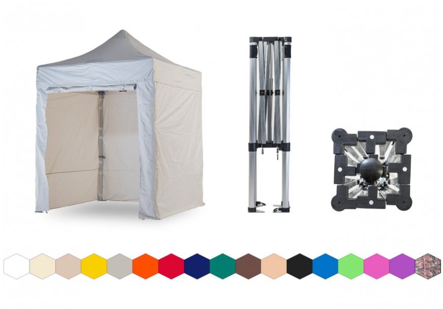 Zahradní nůžkový párty stan 2x2 m TENTino SMALL HEXAGON